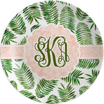 Tropical Leaves Melamine Plate (Personalized)