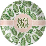 Tropical Leaves Melamine Plate (Personalized)