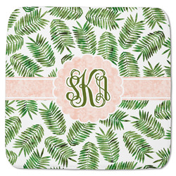 Tropical Leaves Memory Foam Bath Mat - 48"x48" (Personalized)