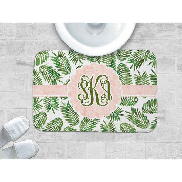 Tropical Leaves Memory Foam Bath Mat - LIFESTYLE 34x21