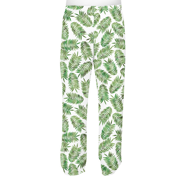Tropical Leaves Men's Pjs Back - on model