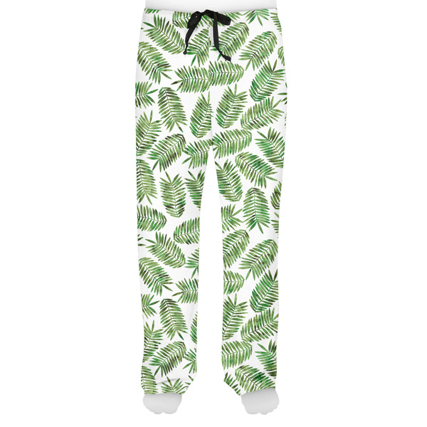 Tropical Leaves Men's Pjs Front - on model