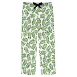 Tropical Leaves Mens Pajama Pants - L