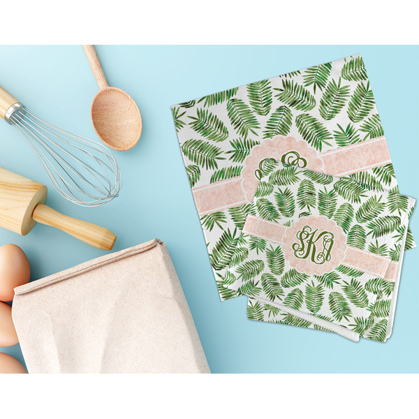 Tropical Leaves Microfiber Dish Rag - LIFESTYLE