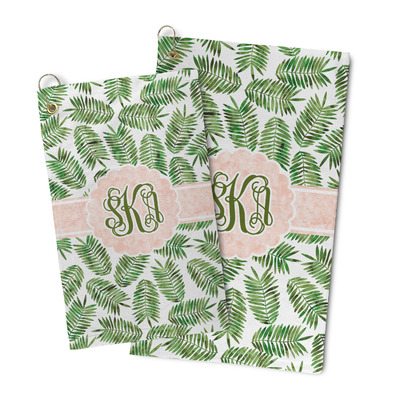 Tropical Leaves Microfiber Golf Towel (Personalized)
