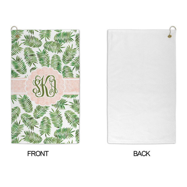 Tropical Leaves Microfiber Golf Towels - APPROVAL