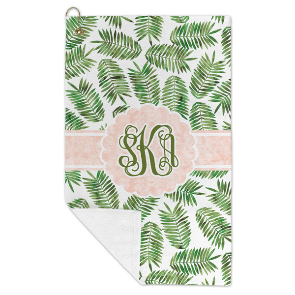Tropical Leaves Microfiber Golf Towels - FOLD