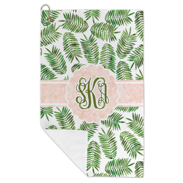 Tropical Leaves Microfiber Golf Towels - FOLD