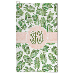 Tropical Leaves Microfiber Golf Towel (Personalized)