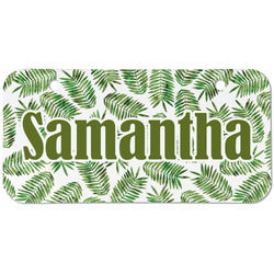 Tropical Leaves Mini/Bicycle License Plate (2 Holes) (Personalized)