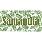 Tropical Leaves Mini / Bicycle License Plate (4 Holes) (Personalized)