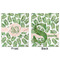 Tropical Leaves Minky Blanket - 50"x60" - Double Sided - Front & Back