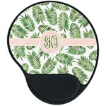 Tropical Leaves Mouse Pad with Wrist Support
