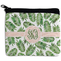 Tropical Leaves Rectangular Coin Purse (Personalized)