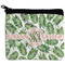 Tropical Leaves Neoprene Coin Purse - Front