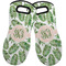 Tropical Leaves Neoprene Oven Mitts - Set of 2 w/ Monogram