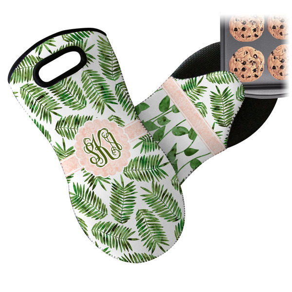 Tropical Leaves Neoprene Oven Mitt