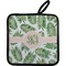 Tropical Leaves Pot Holder w/ Monogram