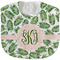 Tropical Leaves Velour Baby Bib w/ Monogram