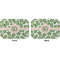Tropical Leaves Octagon Placemat - Double Print Front and Back
