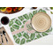 Tropical Leaves Octagon Placemat - Single front (LIFESTYLE) Flatlay
