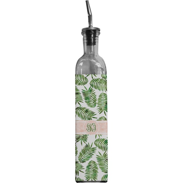 Custom Tropical Leaves Oil Dispenser Bottle (Personalized)
