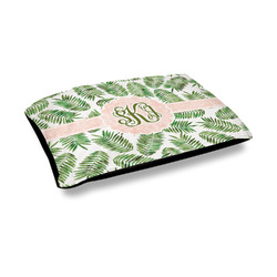 Tropical Leaves Outdoor Dog Bed - Medium (Personalized)