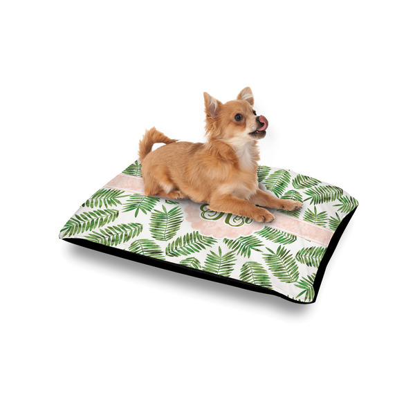 Tropical Leaves Outdoor Dog Beds - Small - IN CONTEXT