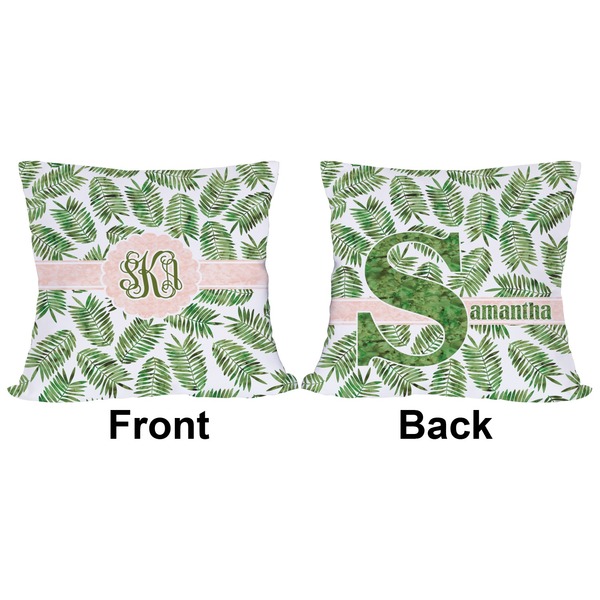 Tropical Leaves Outdoor Pillow - 18x18