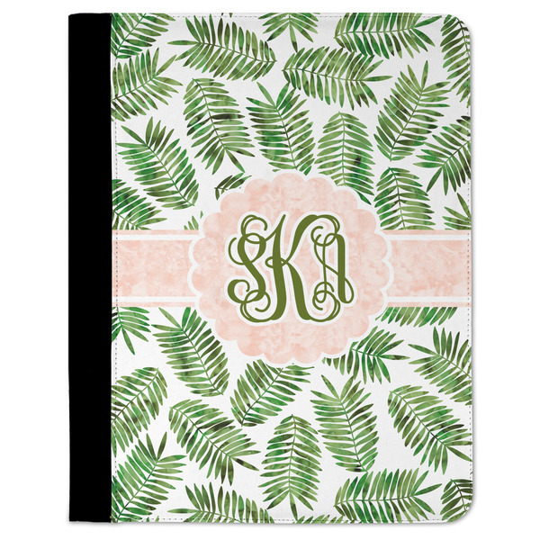 Custom Tropical Leaves Padfolio Clipboard - Large (Personalized)