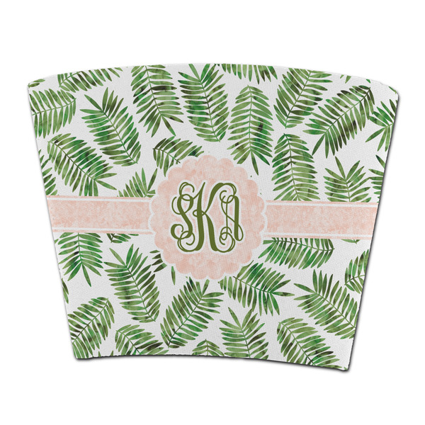 Custom Tropical Leaves Party Cup Sleeve - without bottom (Personalized)