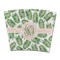 Tropical Leaves Party Cup Sleeves - without bottom - FRONT (flat)