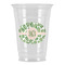 Tropical Leaves Party Cups - 16oz - Front/Main