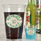 Tropical Leaves Party Cups - 16oz - In Context