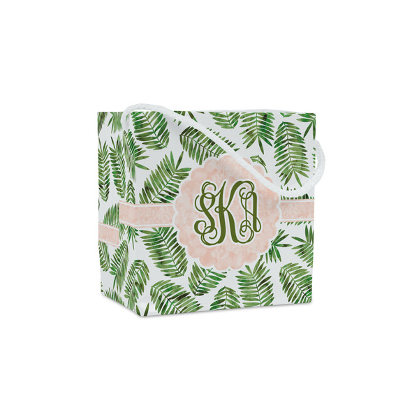 Custom Tropical Leaves Party Favor Gift Bags - Matte (Personalized)