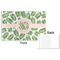 Tropical Leaves Disposable Paper Placemat - Front & Back