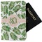 Tropical Leaves Passport Holder - Fabric (Personalized)