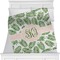 Tropical Leaves Personalized Blanket