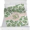 Tropical Leaves Minky Blanket - 40"x30" - Double Sided (Personalized)