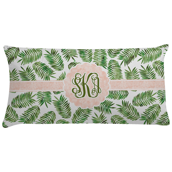 Custom Tropical Leaves Pillow Case - King (Personalized)