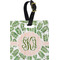 Tropical Leaves Personalized Square Luggage Tag