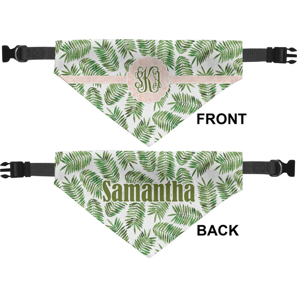 Tropical Leaves Pet Bandana Approval