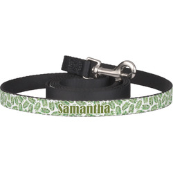 Tropical Leaves Dog Leash (Personalized)