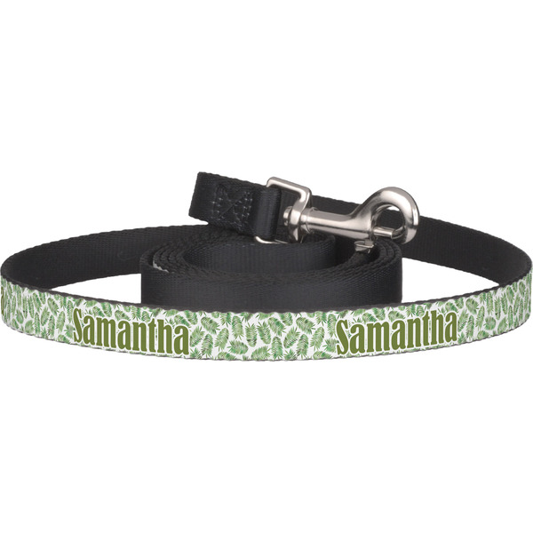 Custom Tropical Leaves Dog Leash (Personalized)
