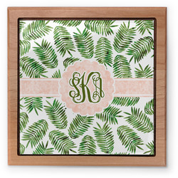 Tropical Leaves Pet Urn w/ Monogram