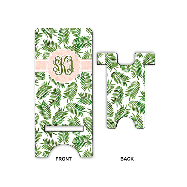 Tropical Leaves Phone Stand - Front & Back