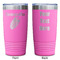 Tropical Leaves Pink Polar Camel Tumbler - 20oz - Double Sided - Approval