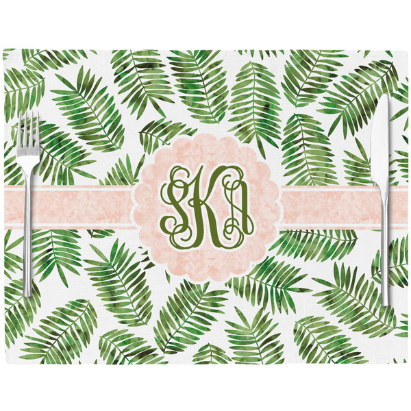 Tropical Leaves Placemat with Props