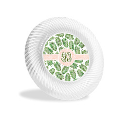 Tropical Leaves Plastic Party Appetizer & Dessert Plates - 6" (Personalized)