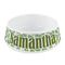 Tropical Leaves Plastic Dog Bowl - Small (Personalized)